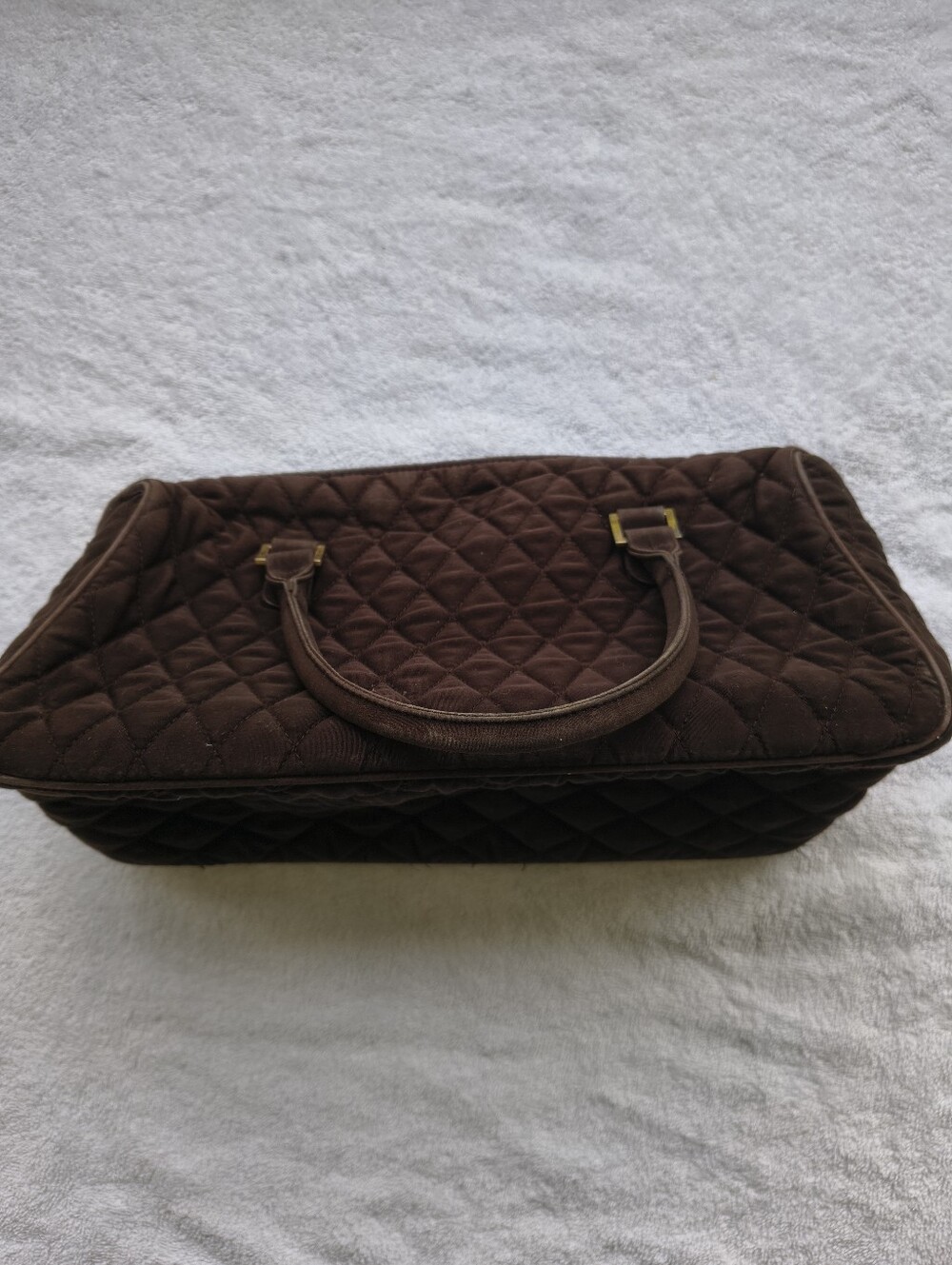 Vera Bradley Brown Quilted Handbag